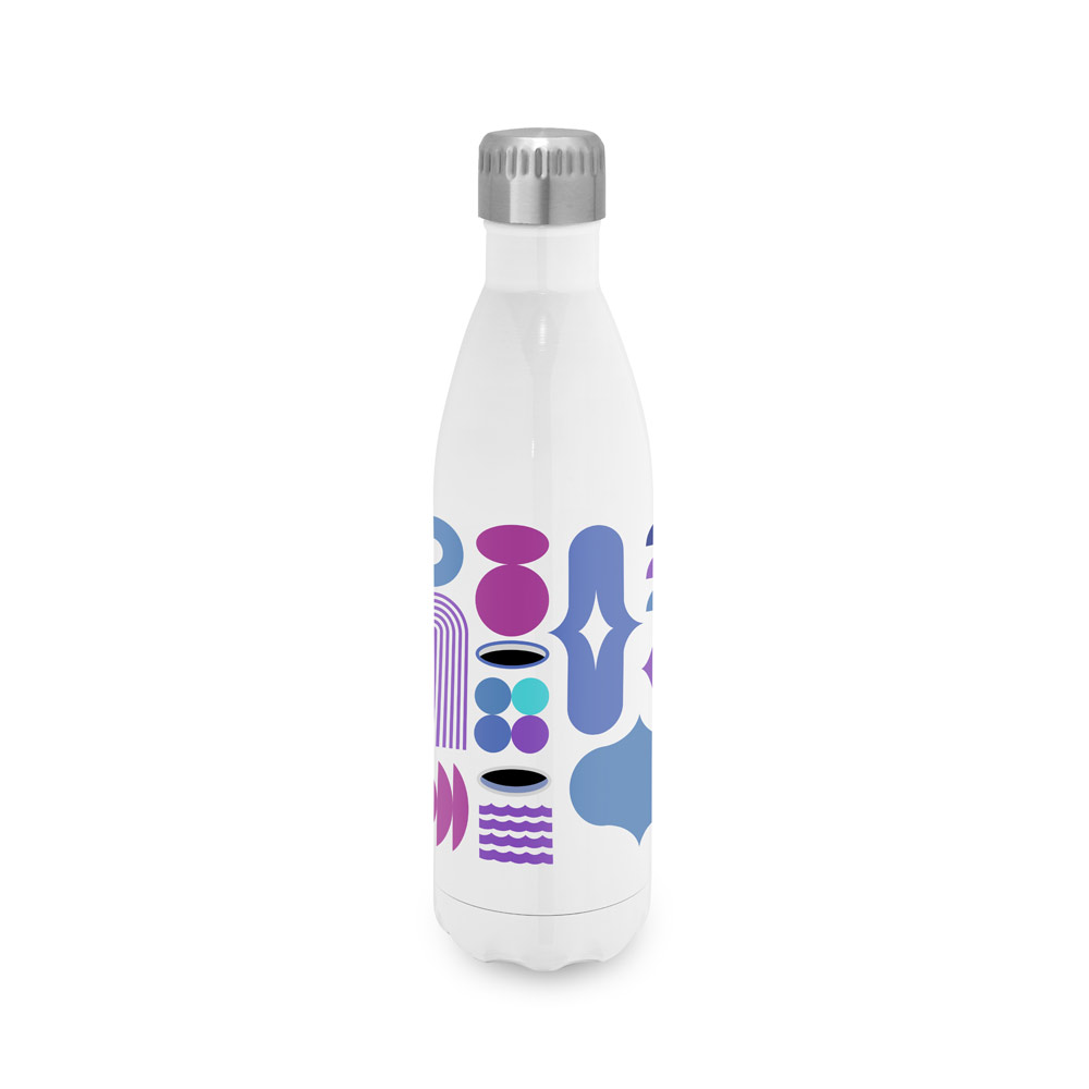 Garrafa para sublimação em aço inox com parede dupla, isolada a vácuo 800 mL