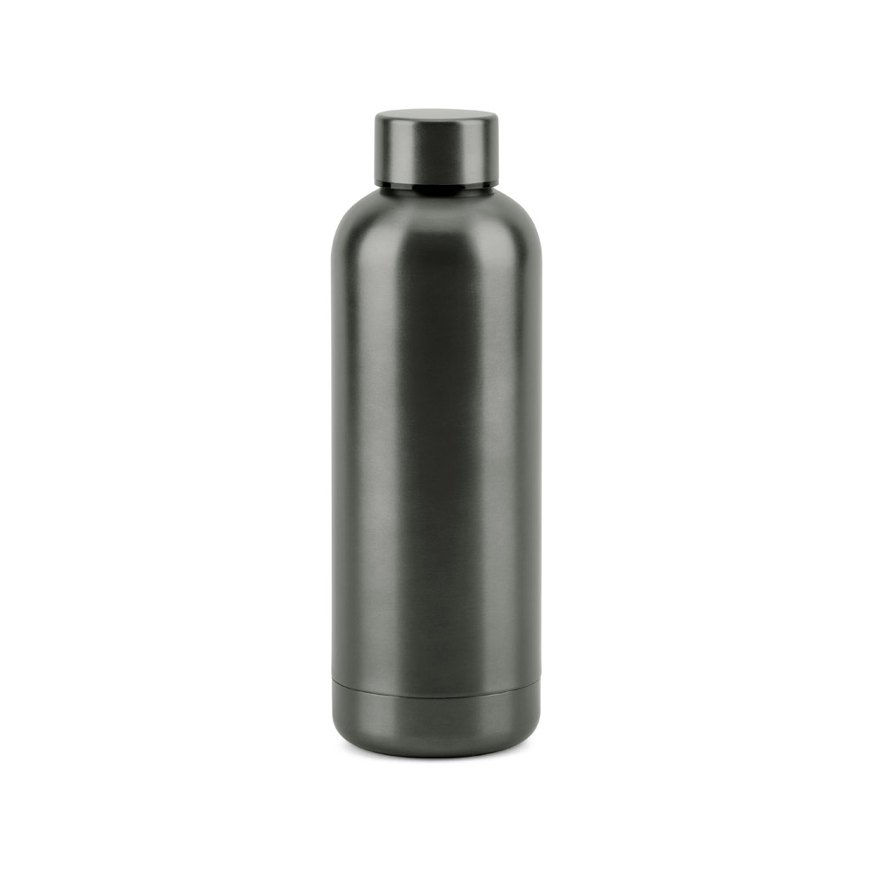 Garrafa em aço inox 90% reciclado de parede dupla térmica, isolada a vácuo 550 mL