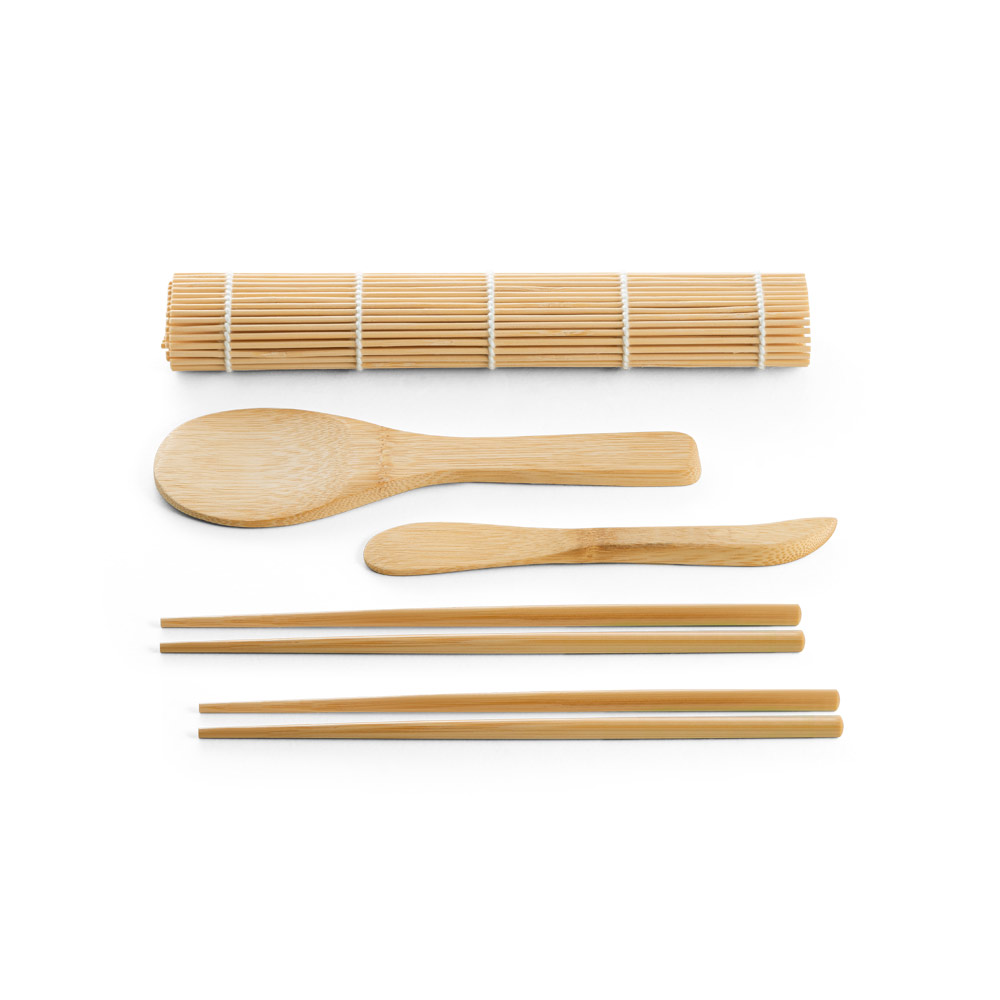 Kit para sushi em bambu