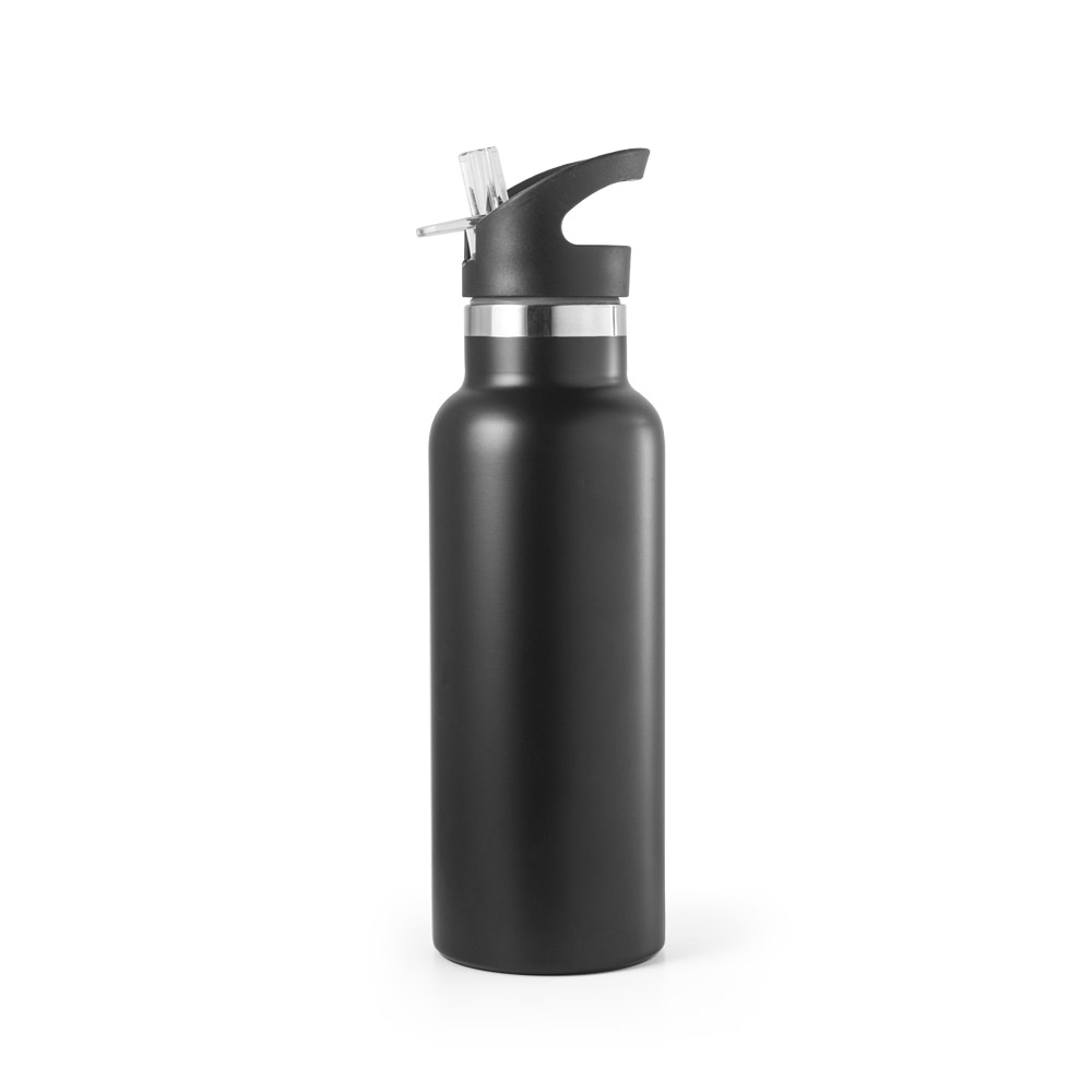 Garrafa em aço inox de parede dupla térmica, isolada a vácuo 570 mL