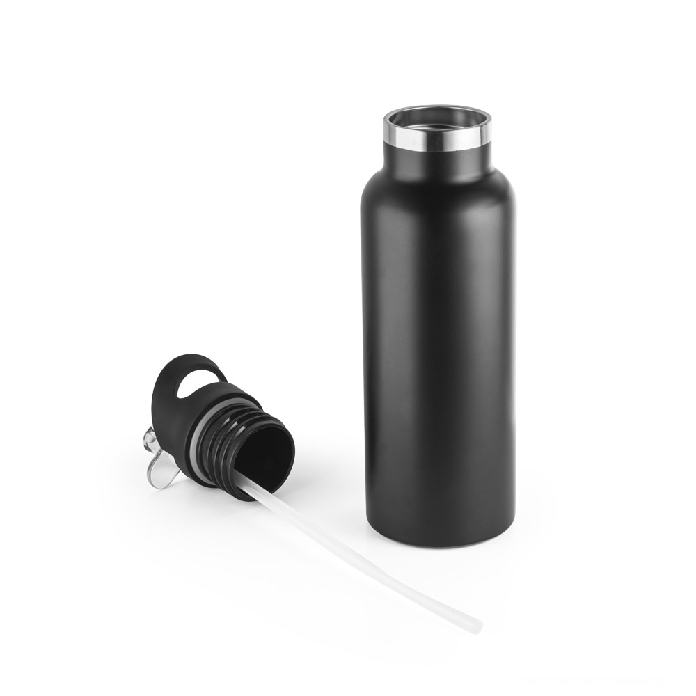 Garrafa em aço inox de parede dupla térmica, isolada a vácuo 570 mL