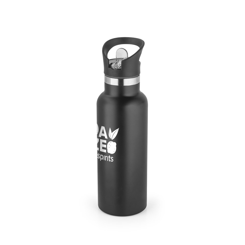 Garrafa em aço inox de parede dupla térmica, isolada a vácuo 570 mL