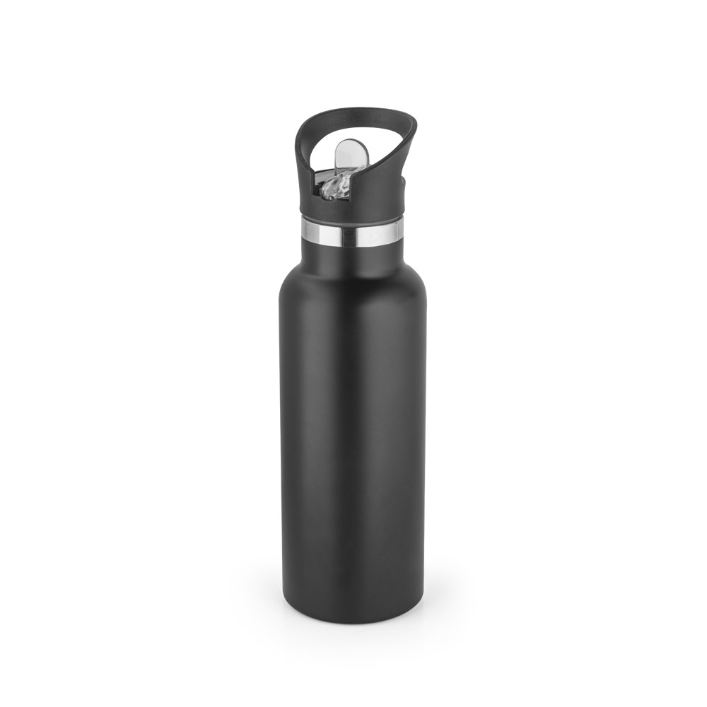 Garrafa em aço inox de parede dupla térmica, isolada a vácuo 570 mL