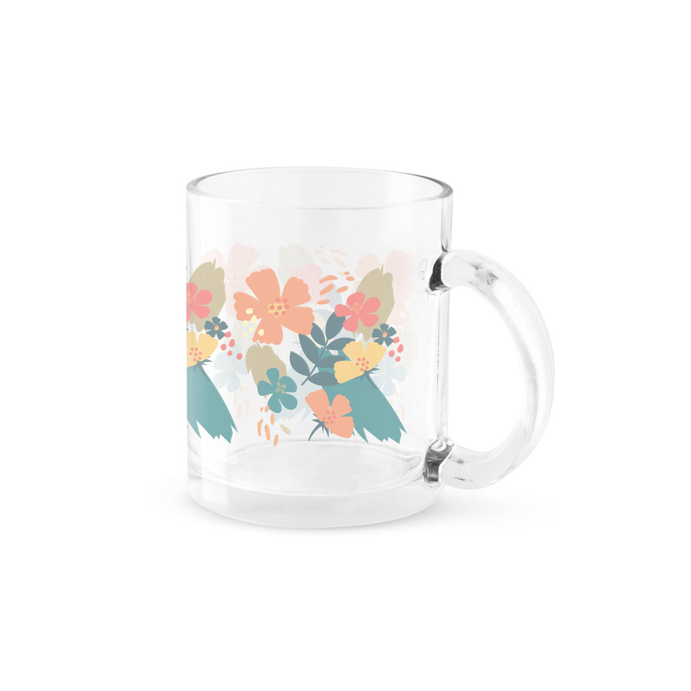 Caneca em vidro para sublimação 350 mL