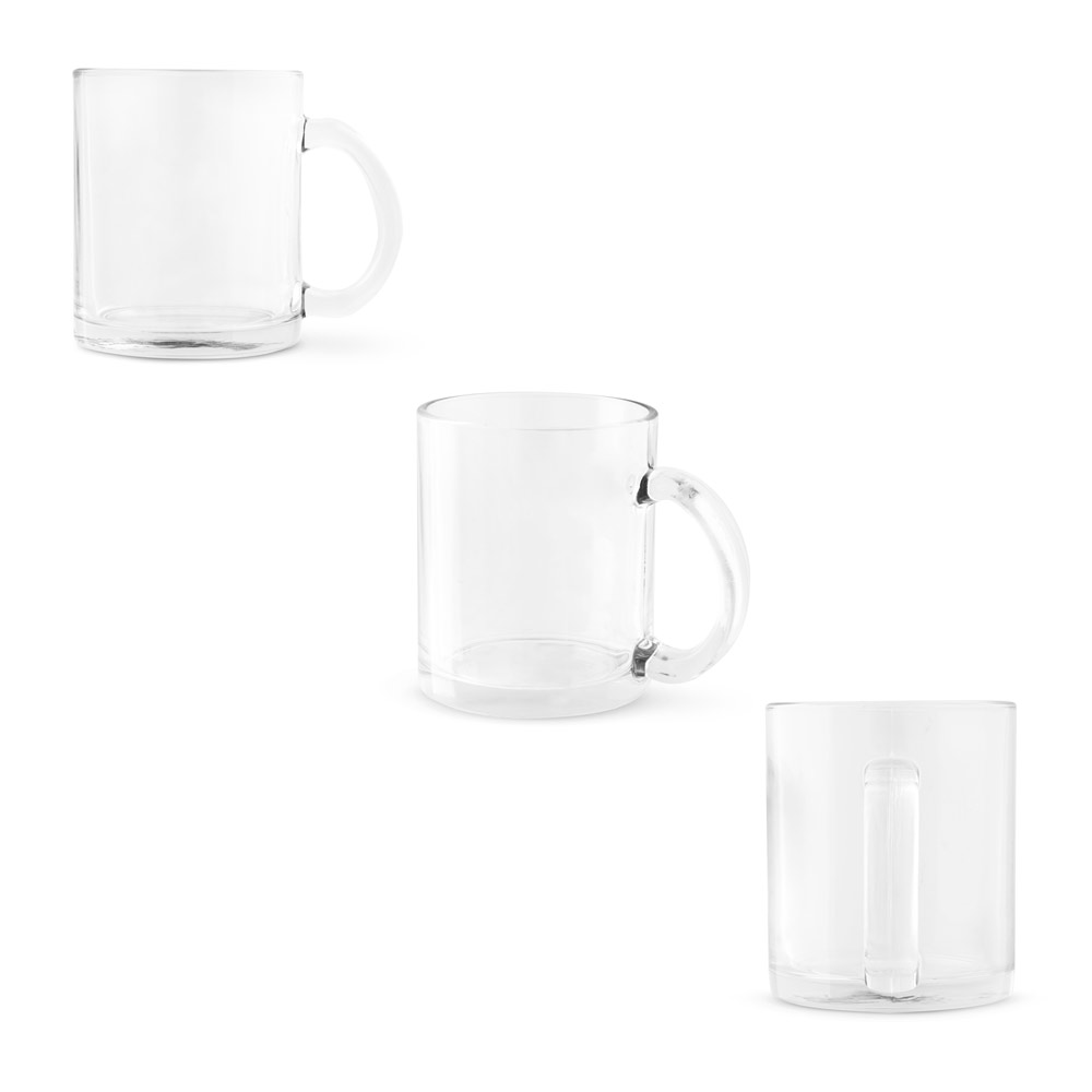 Caneca em vidro para sublimação 350 mL
