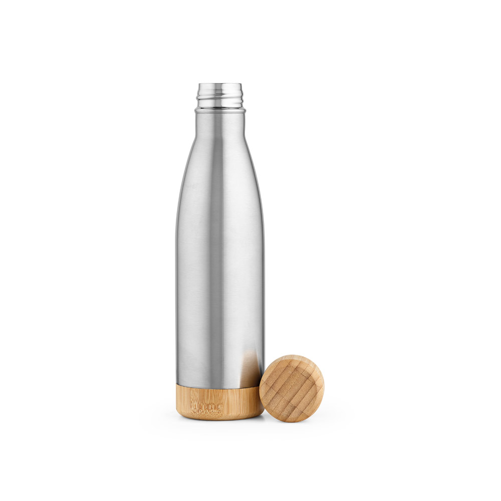 Garrafa térmica em aço inox 90% reciclado de parede dupla isolada a vácuo (550 mL)