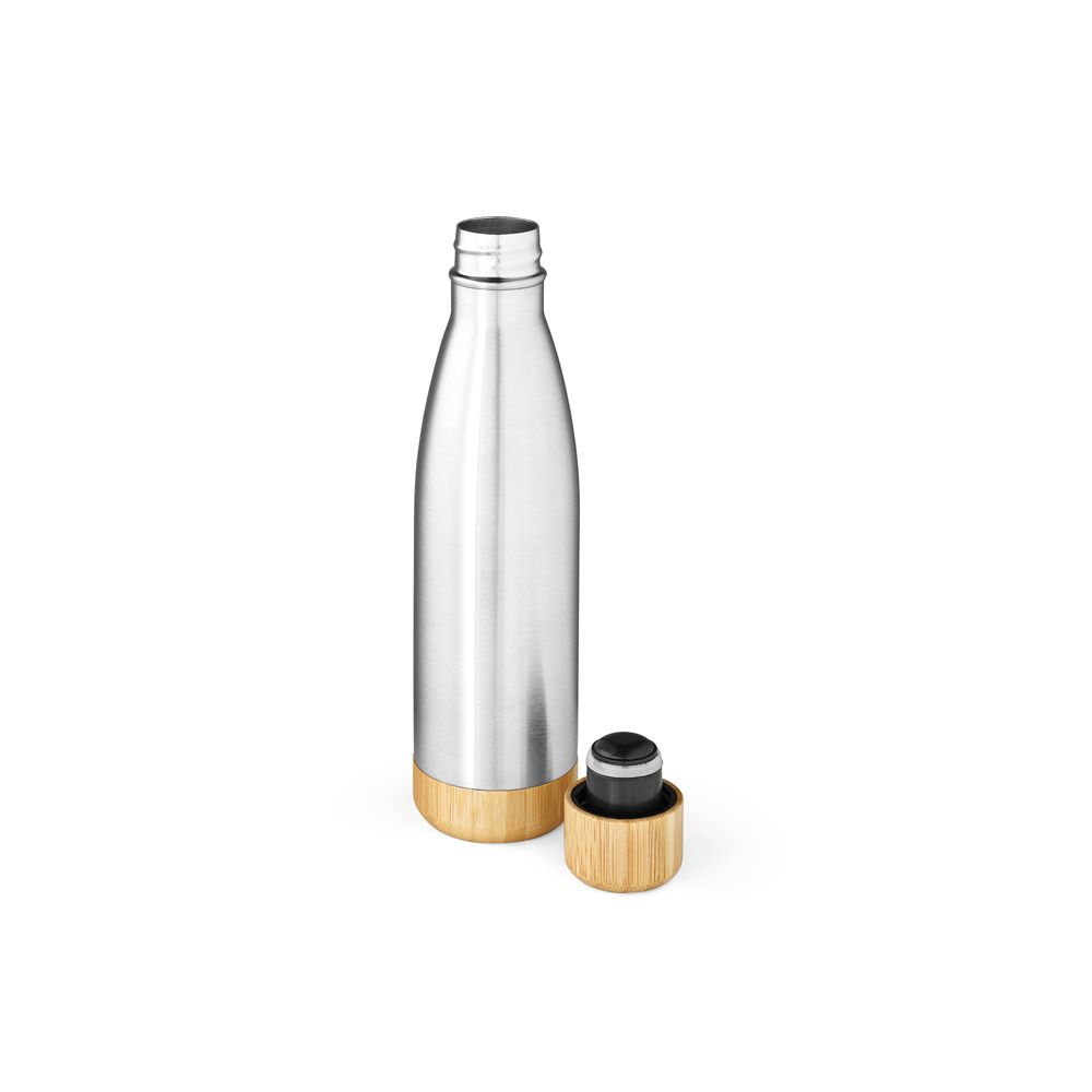 Garrafa térmica em aço inox 90% reciclado de parede dupla isolada a vácuo (550 mL)