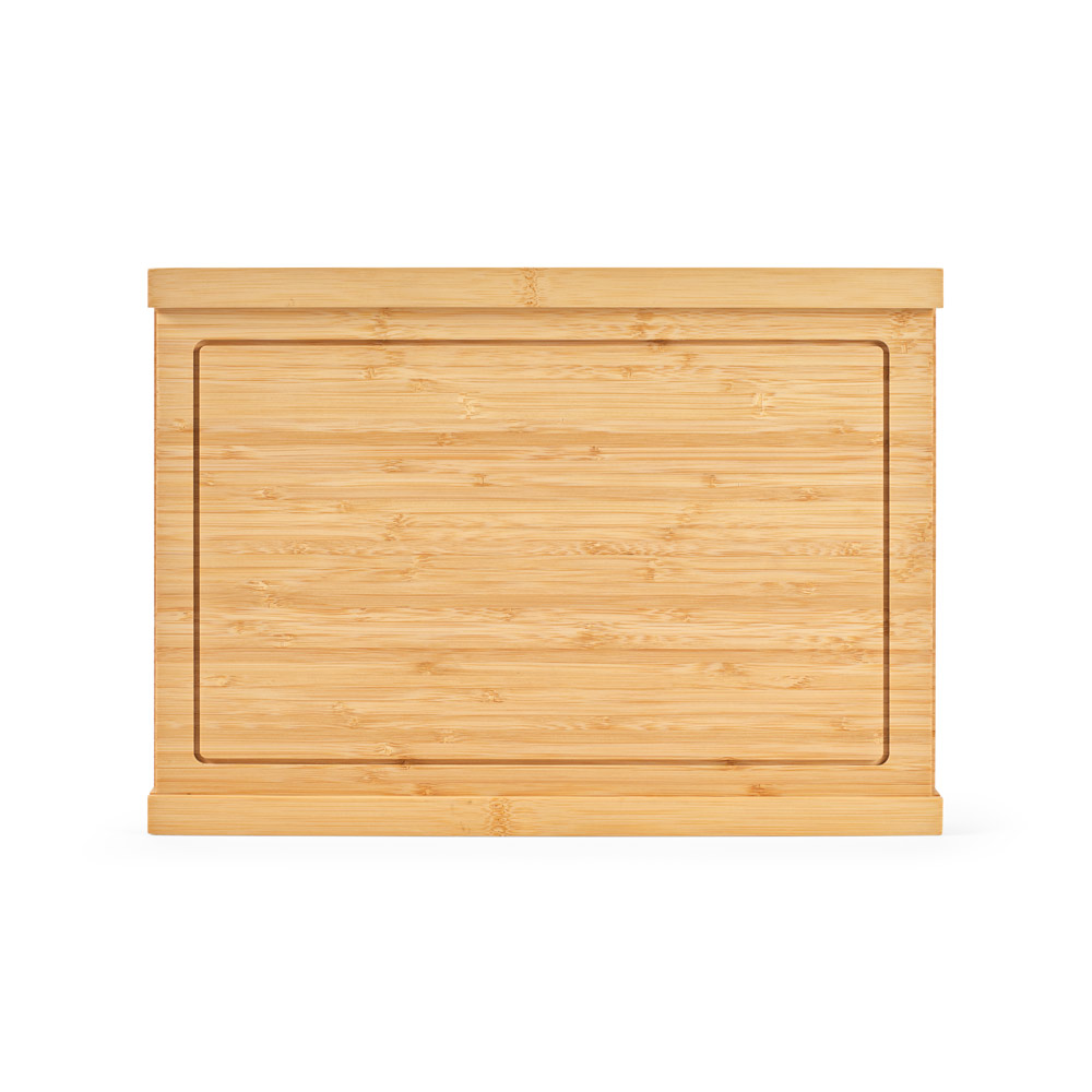 Conjunto de tábuas em bambu com 3 facas inclusas