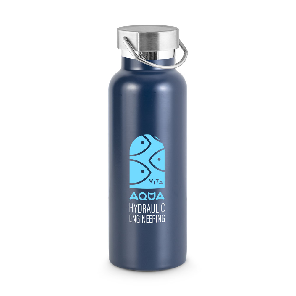 Garrafa em aço inox 36% reciclado com isolamento a vácuo 810 mL