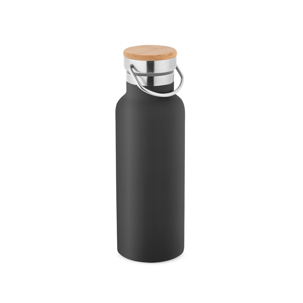 Garrafa em aço inox de parede dupla térmica, isolada a vácuo 570 mL
