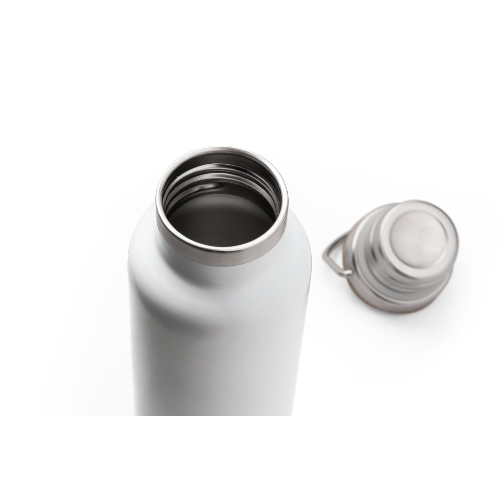 Garrafa em aço inox de parede dupla térmica, isolada a vácuo 570 mL