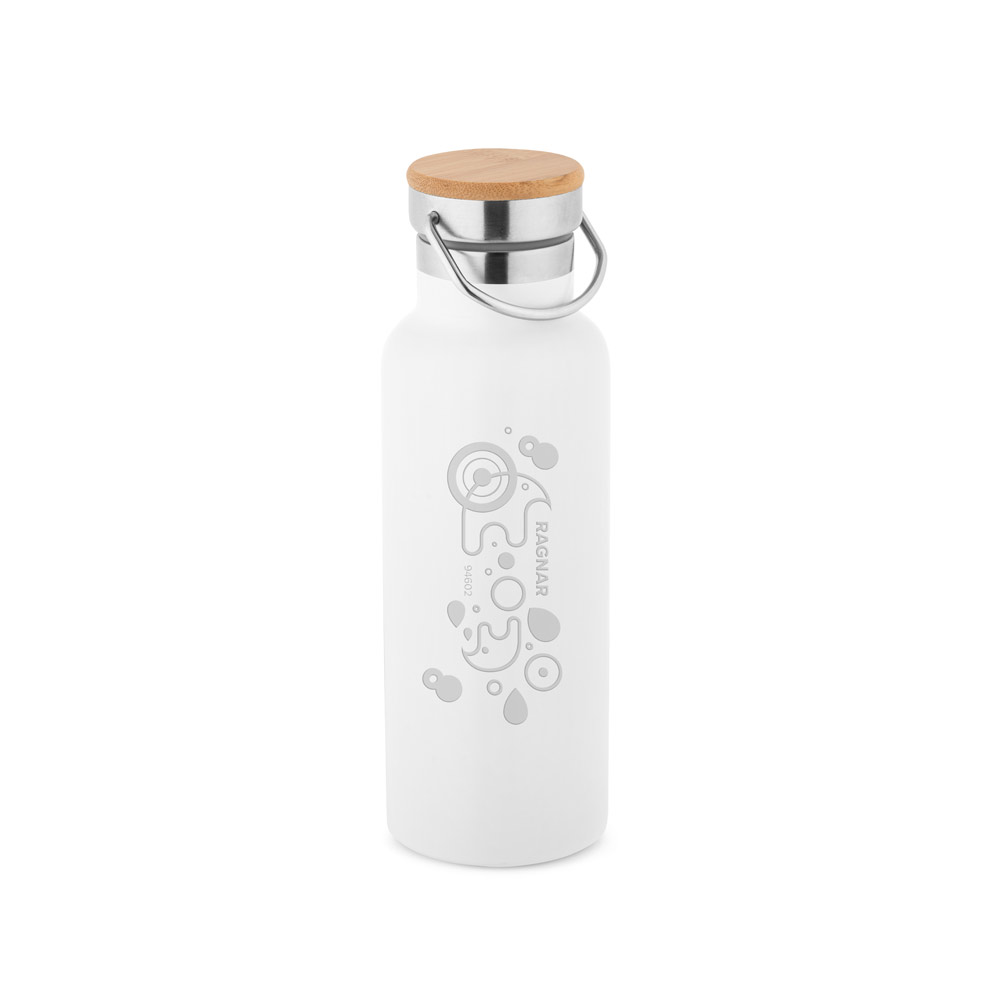 Garrafa em aço inox de parede dupla térmica, isolada a vácuo 570 mL