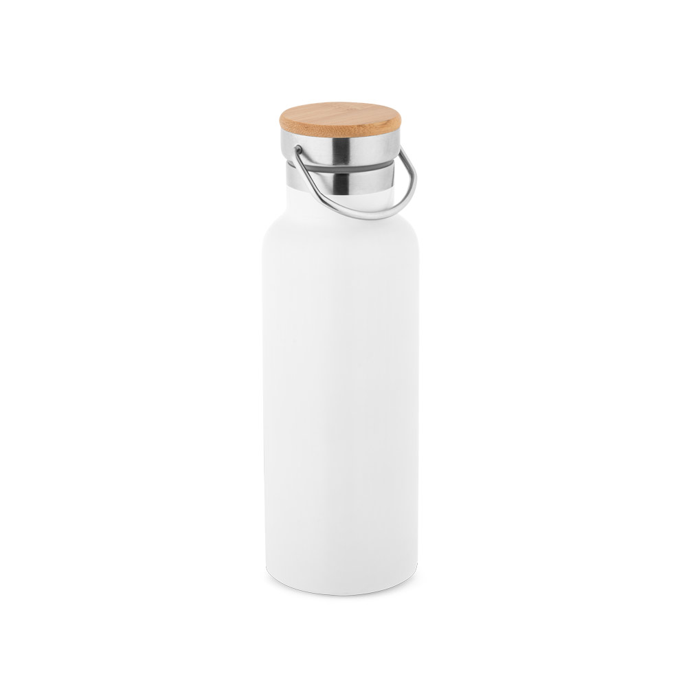 Garrafa em aço inox de parede dupla térmica, isolada a vácuo 570 mL