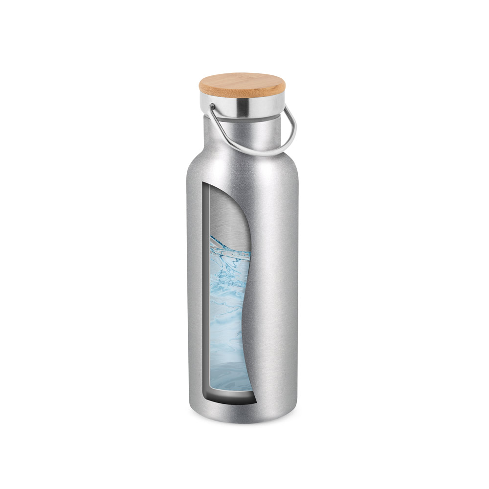 Garrafa em aço inox de parede dupla térmica, isolada a vácuo 570 mL
