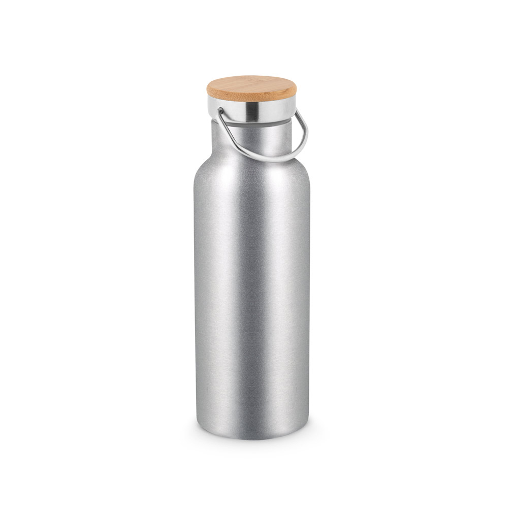 Garrafa em aço inox de parede dupla térmica, isolada a vácuo 570 mL