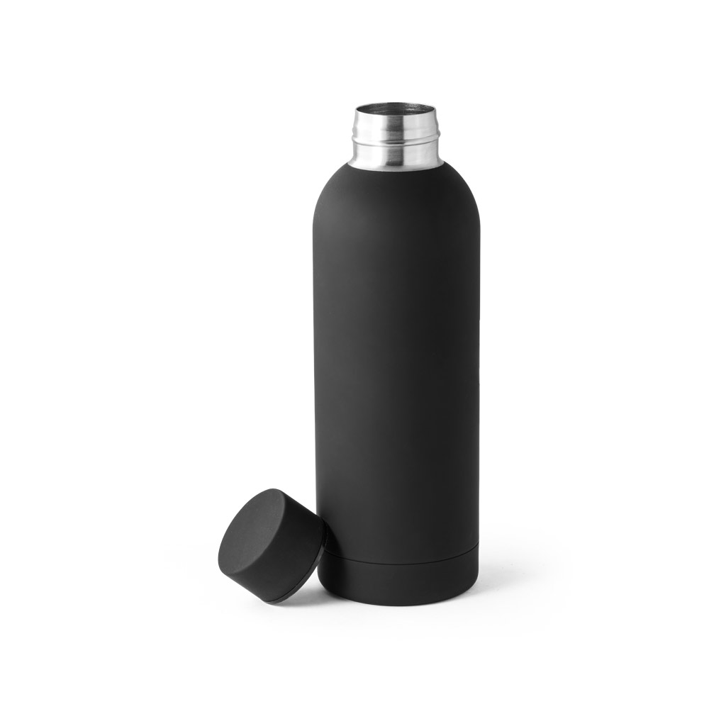 Garrafa em aço inox 36% reciclado de parede dupla térmica, isolada a vácuo 550 mL