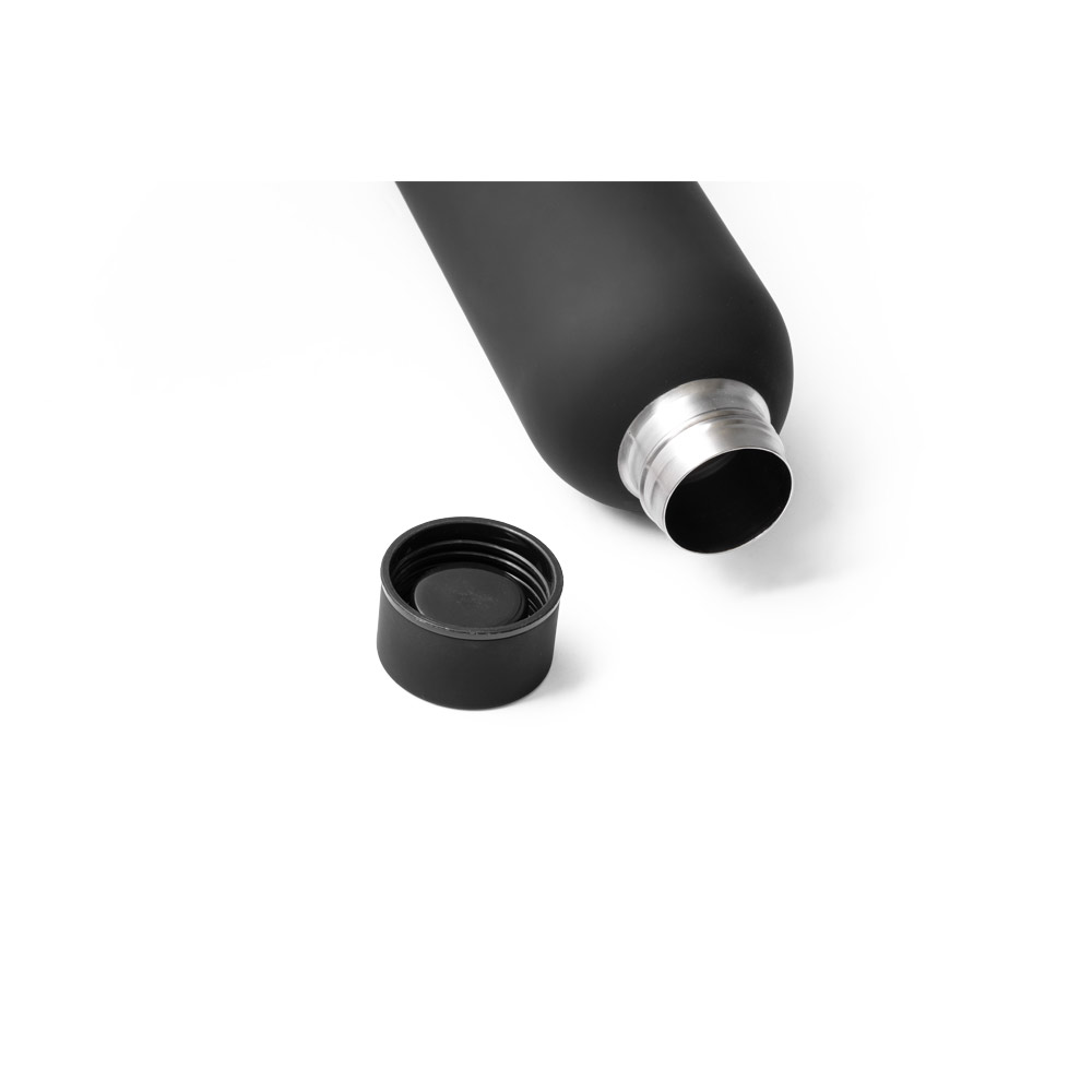 Garrafa em aço inox 36% reciclado de parede dupla térmica, isolada a vácuo 550 mL