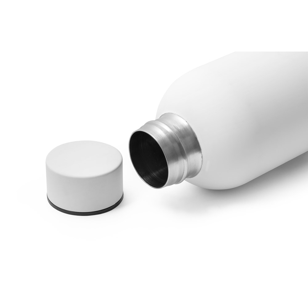 Garrafa em aço inox 36% reciclado de parede dupla térmica, isolada a vácuo 550 mL