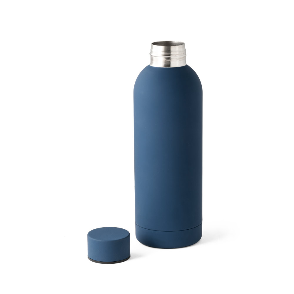 Garrafa em aço inox 36% reciclado de parede dupla térmica, isolada a vácuo 550 mL