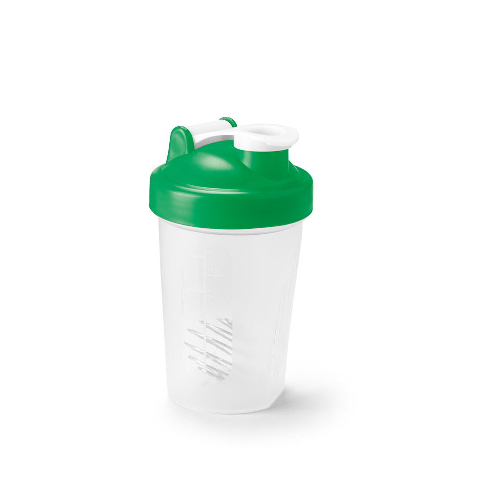 Shaker em HDPE com tampa flip top em PP 550 mL