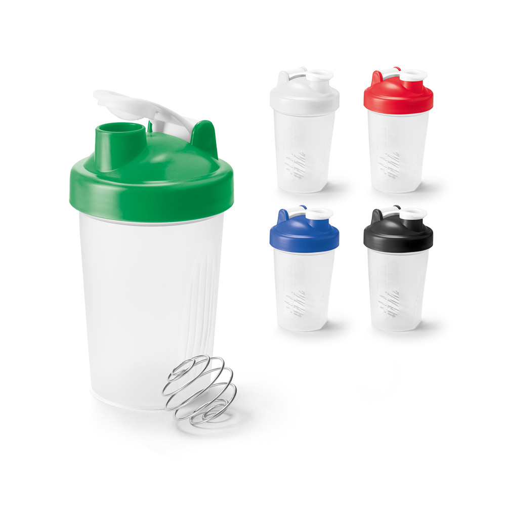 Shaker em HDPE com tampa flip top em PP 550 mL