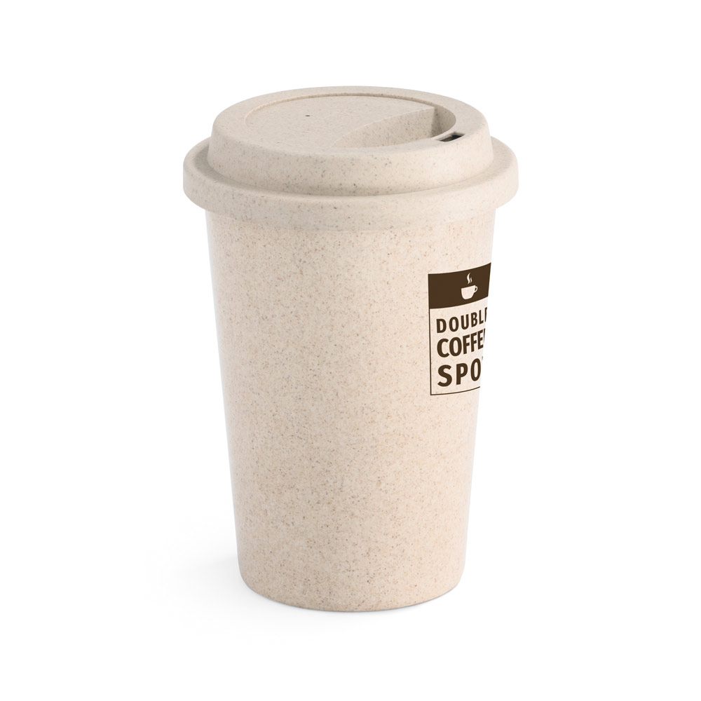 Copo para viagem em fibra de bambu (60%) e PP (40%) 450 mL