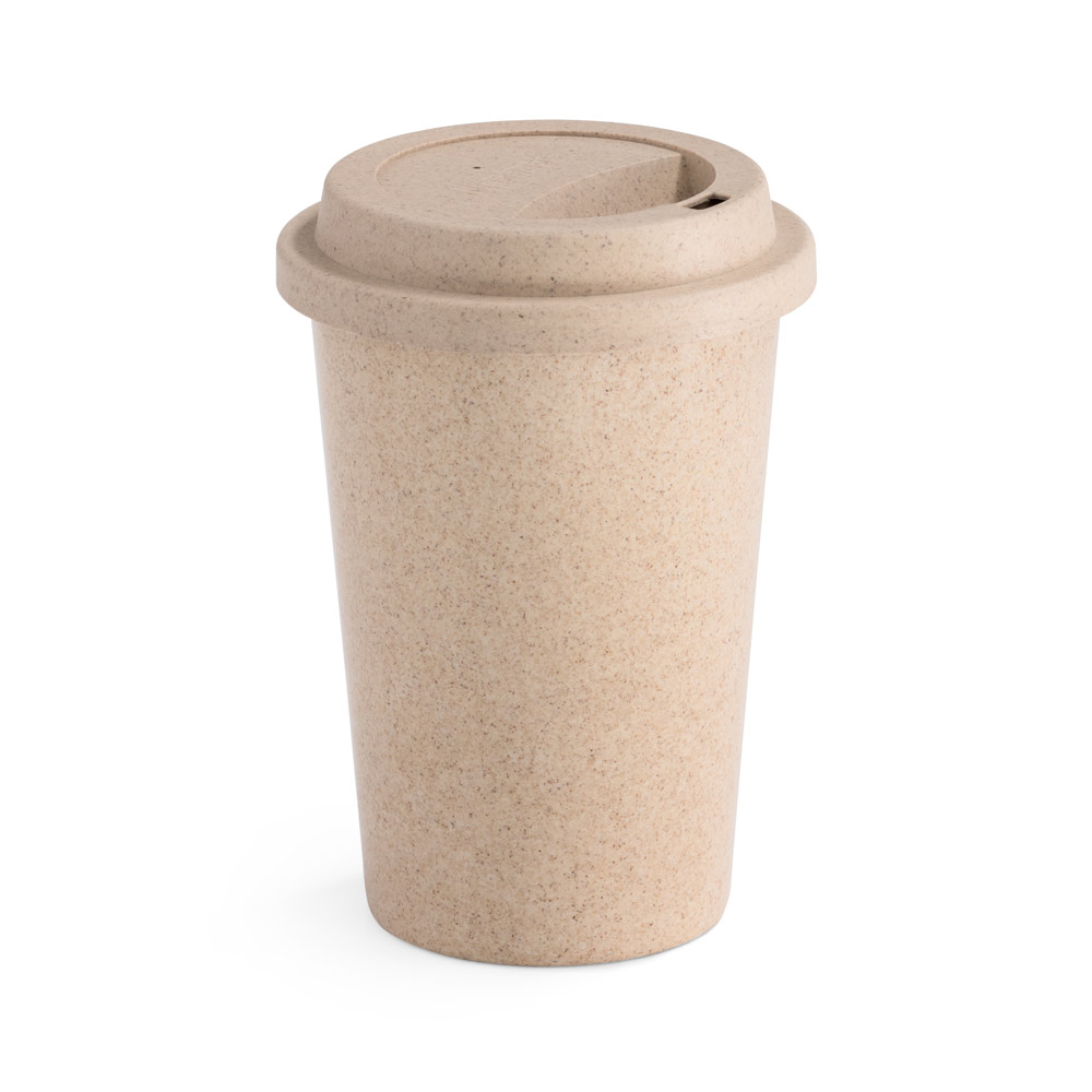 Copo para viagem em fibra de bambu (60%) e PP (40%) 450 mL