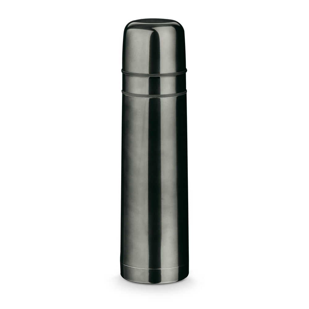 Garrafa em aço inox de parede dupla térmica, isolada a vácuo 750 mL