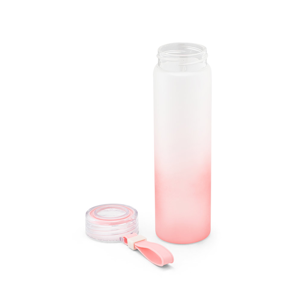 Squeeze em vidro borossilicato e tampa em AS com alça 470mL