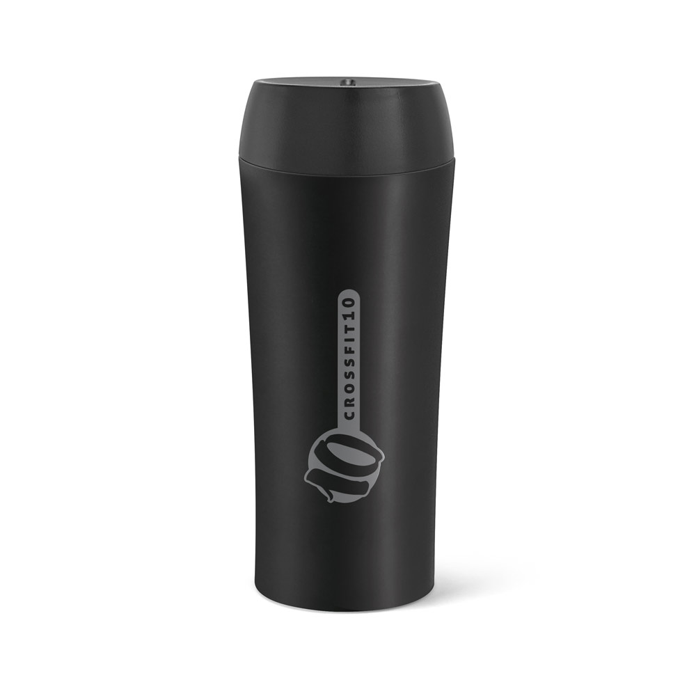 Copo de viagem em aço inox, térmico com parede dupla isolada a ar 470 mL