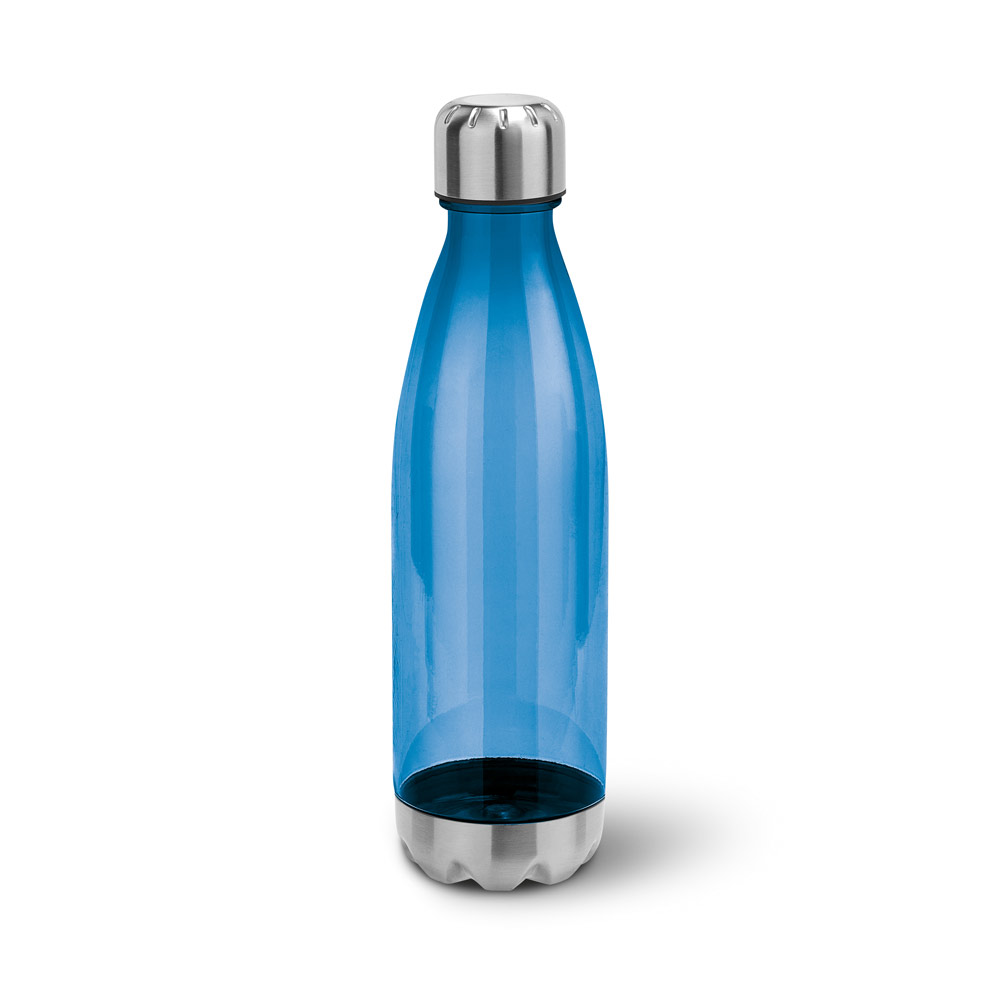 Squeeze em AS, com tampa e base em aço inox 700 mL