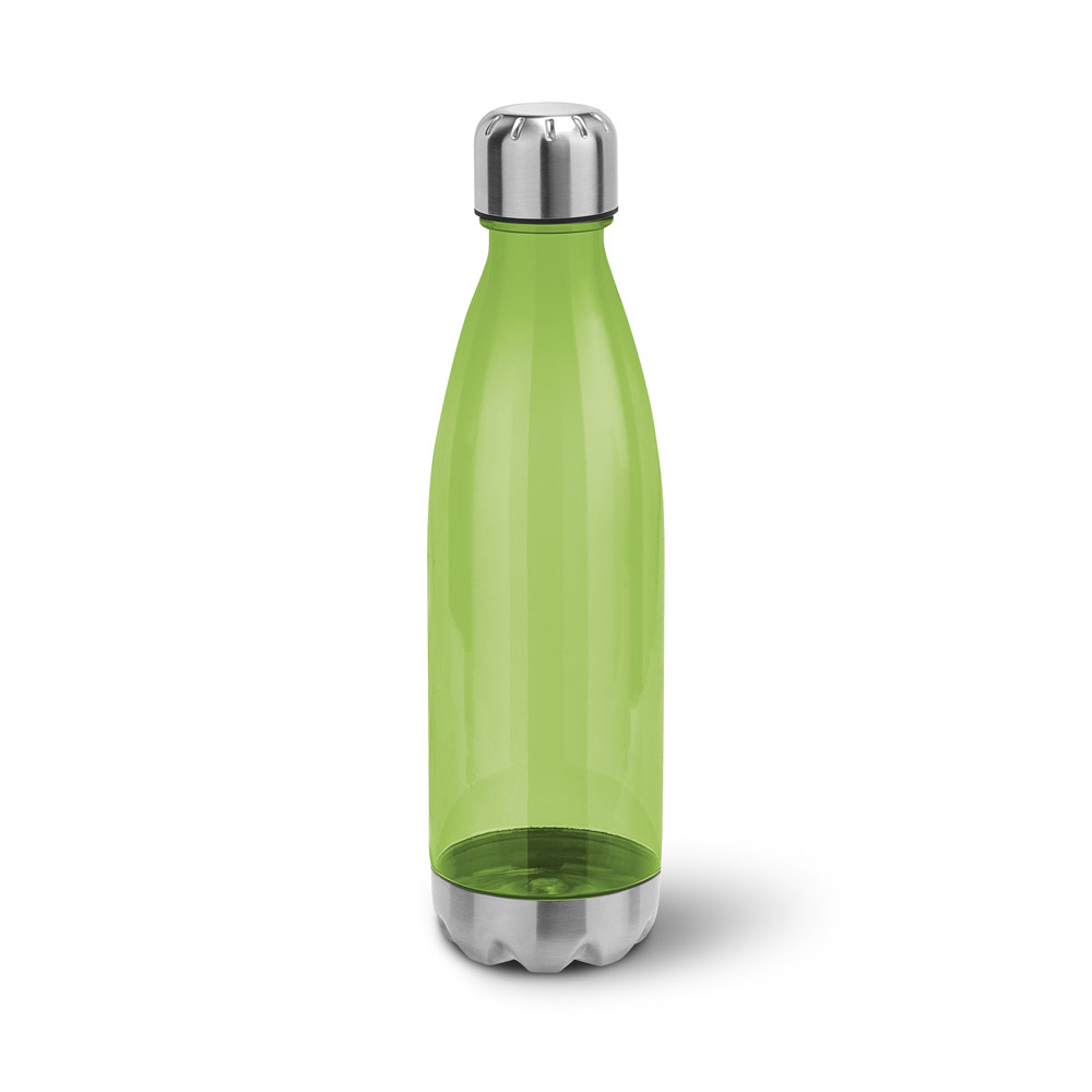 Squeeze em AS, com tampa e base em aço inox 700 mL