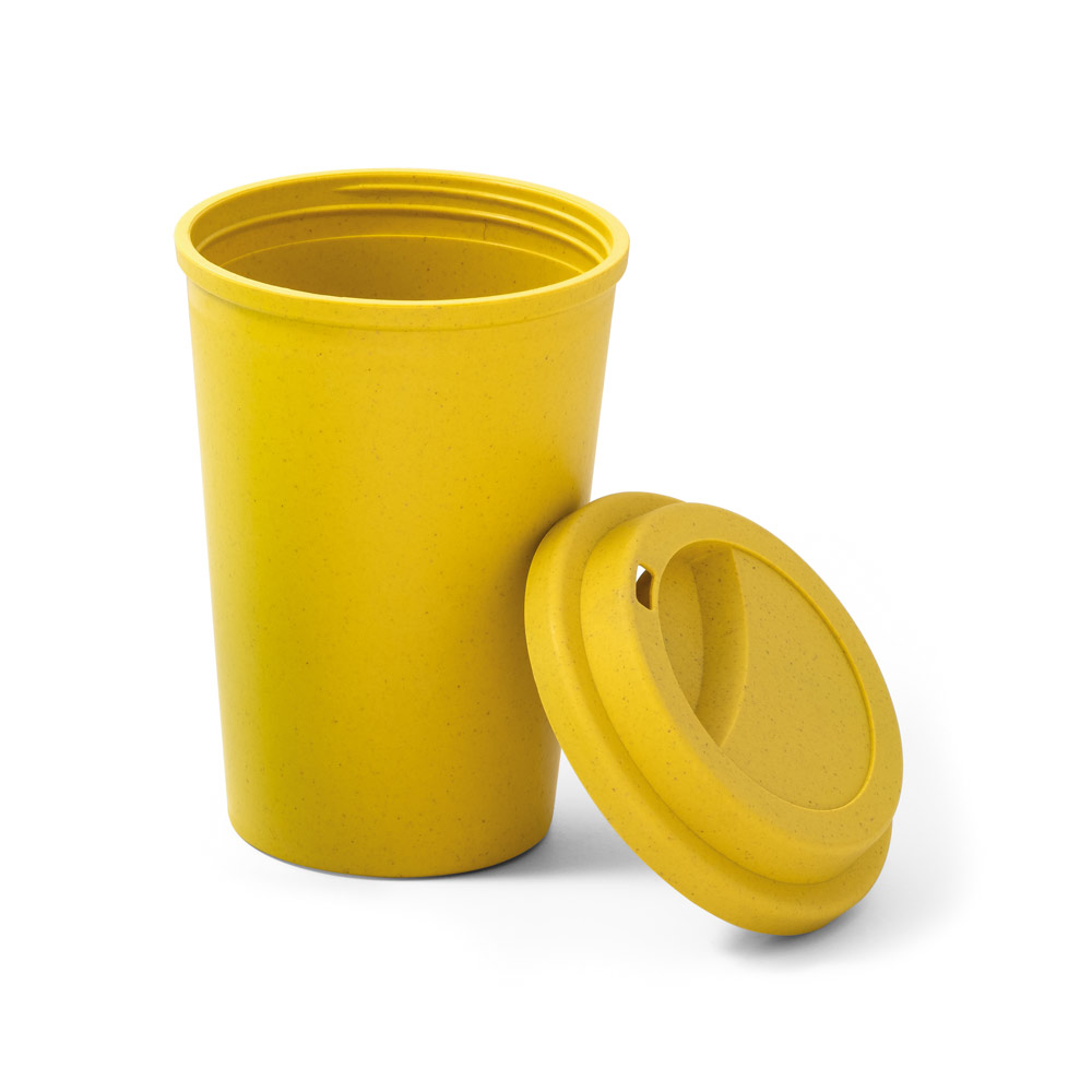 Copo para viagem em fibra de bambu (60%) e PP (40%) 450 mL