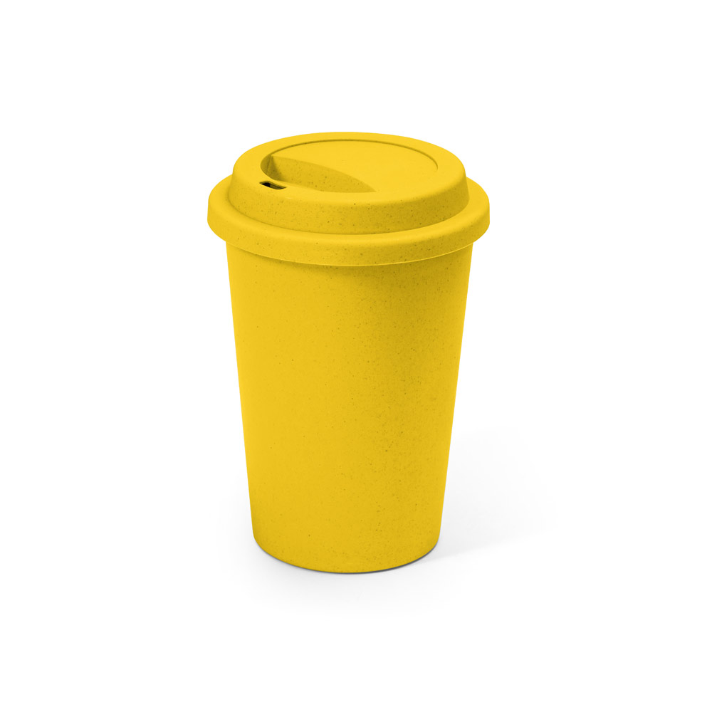 Copo para viagem em fibra de bambu (60%) e PP (40%) 450 mL