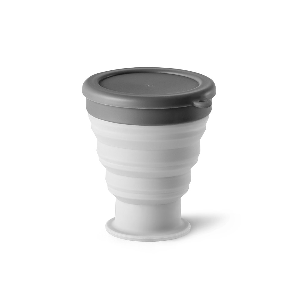Copo de viagem em silicone e PP 400 mL