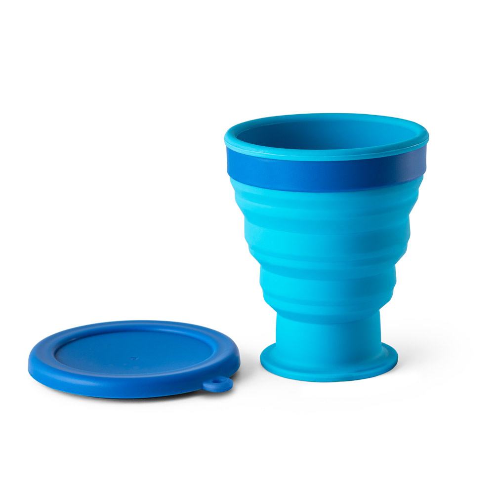 Copo de viagem em silicone e PP 400 mL