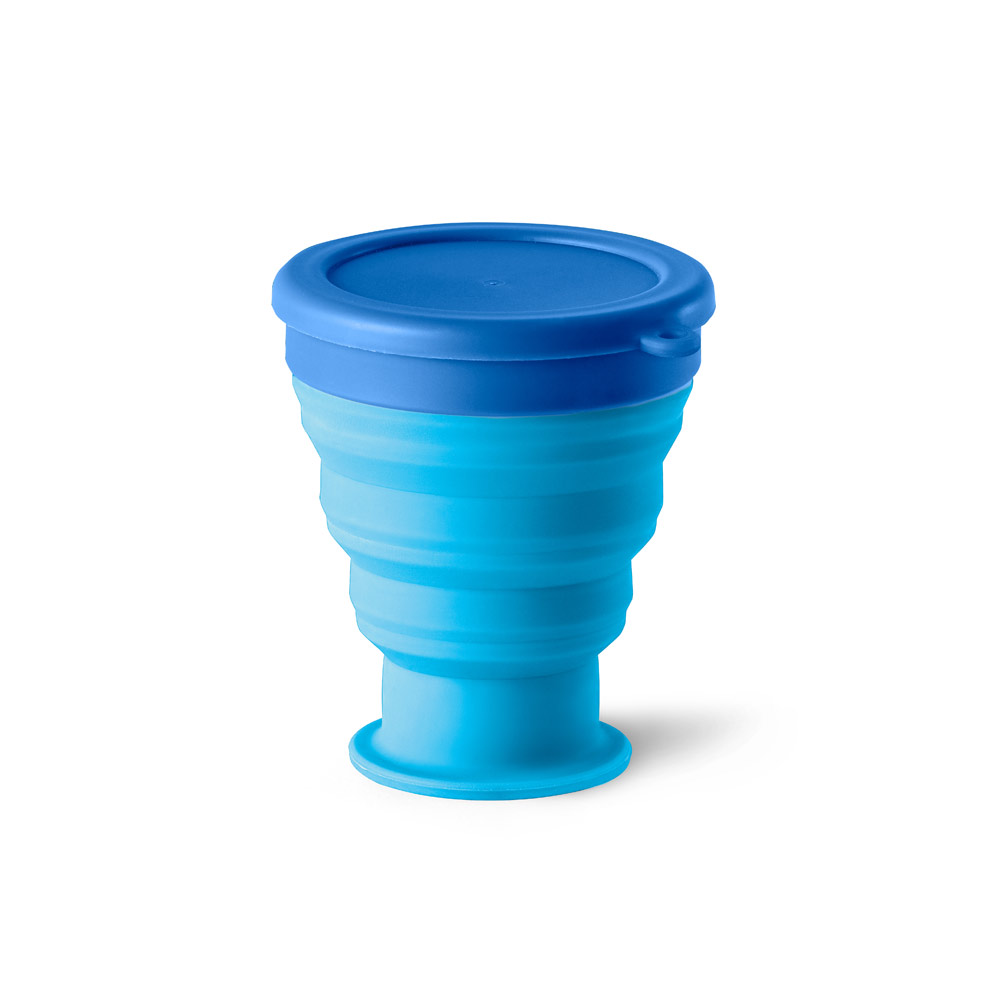 Copo de viagem em silicone e PP 400 mL