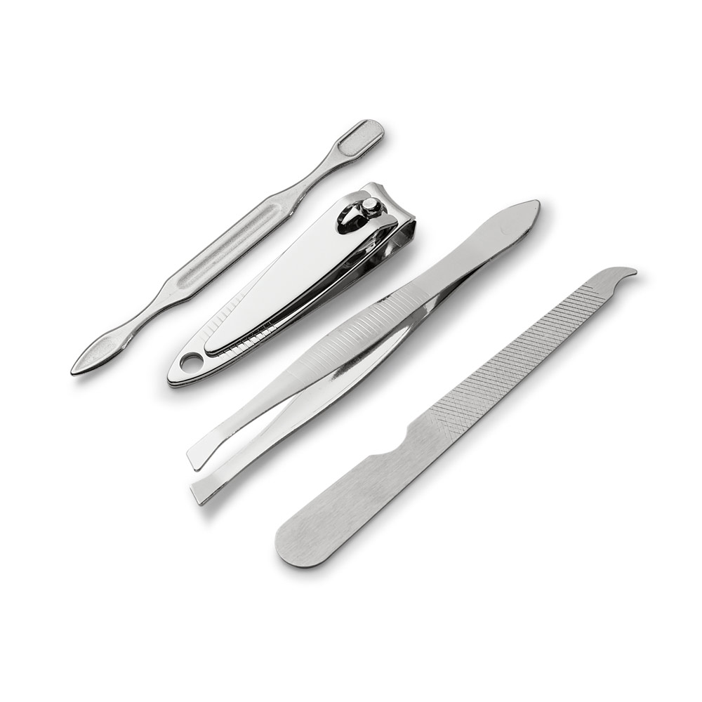 Kit de manicure de 4 peças para manicure em bolsa de PVC