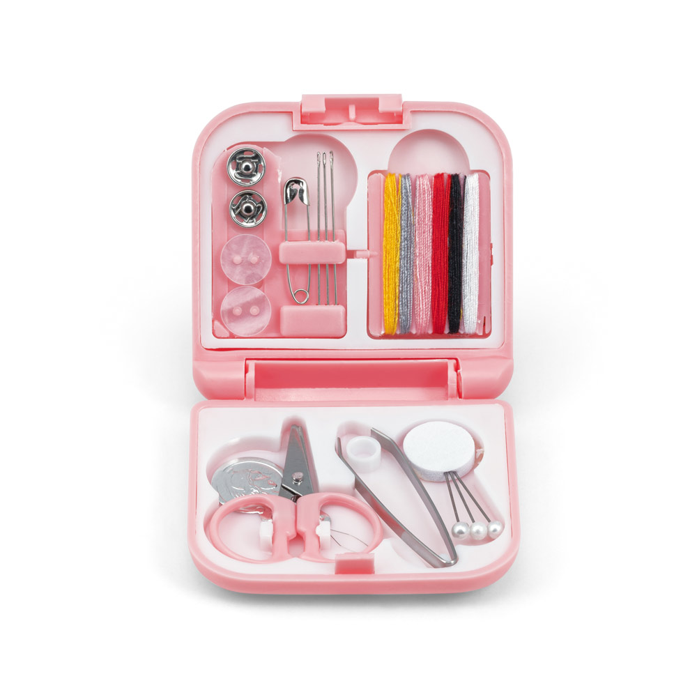 Kit de costura prático e leve para viagem