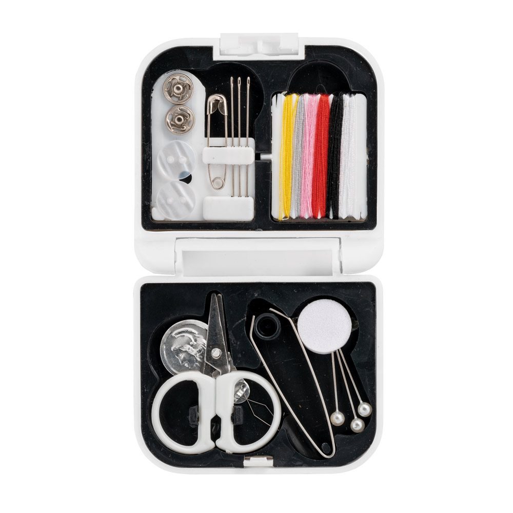 Kit de costura prático e leve para viagem