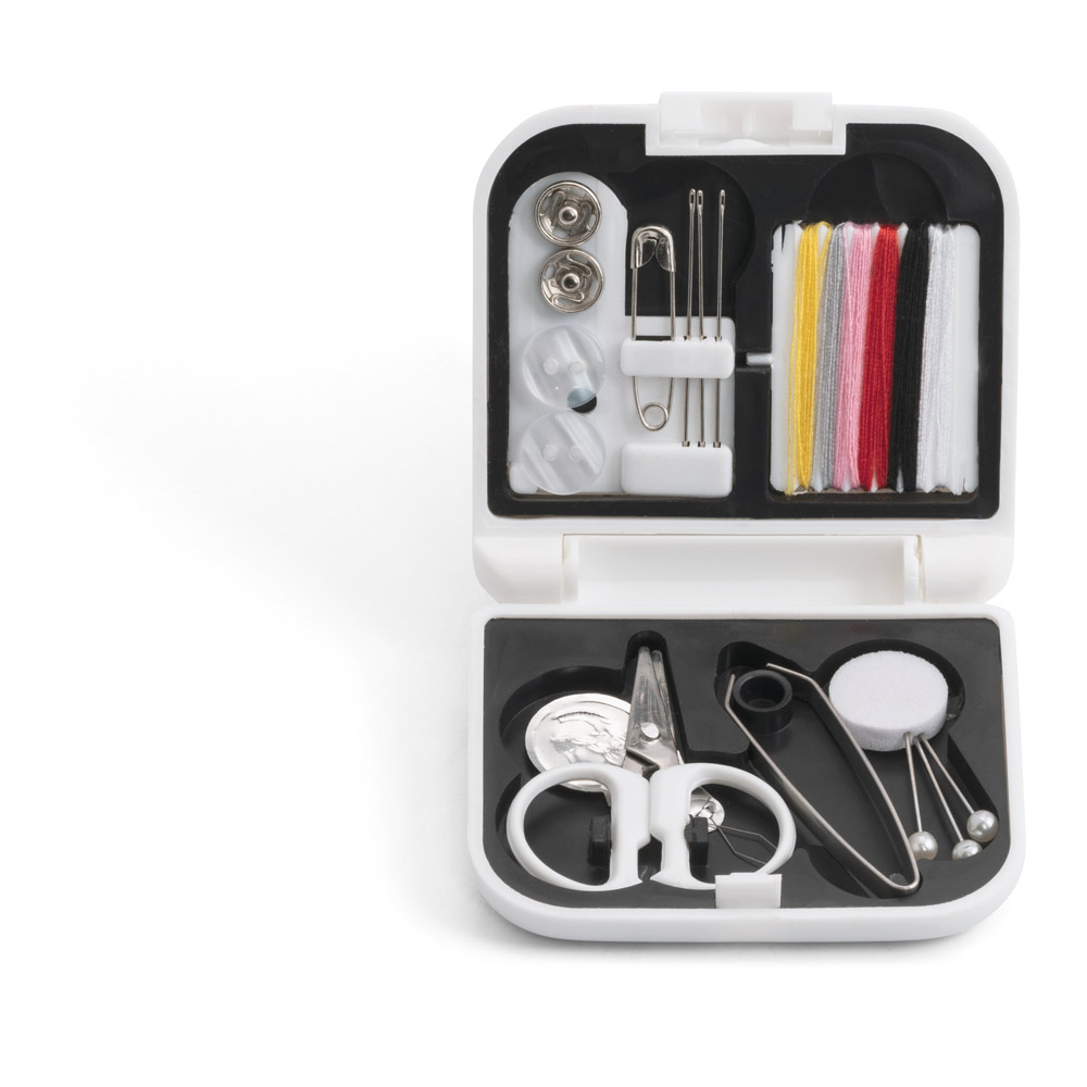 Kit de costura prático e leve para viagem