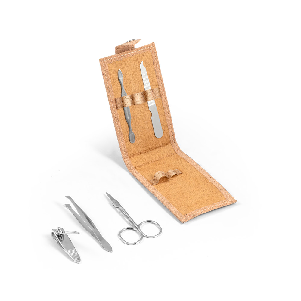 Conjunto de manicure em cortiça