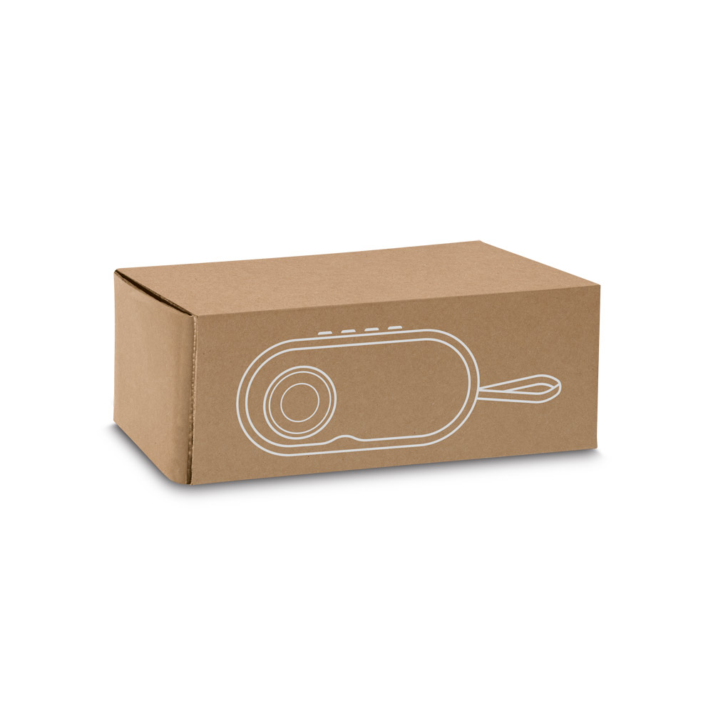 Caixa de som portátil com autonomia de 5h (1'200 mAh), em bambu e ABS 100% reciclado