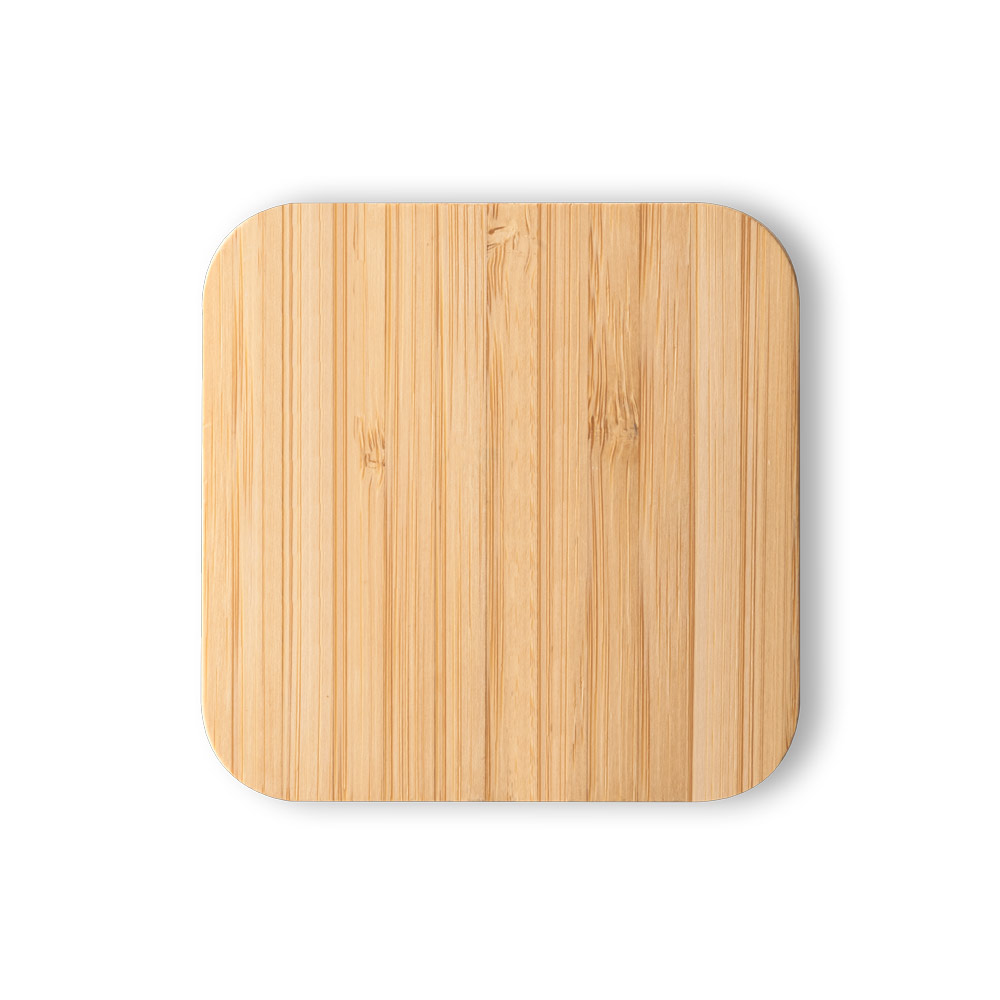 Carregador wireless super-rápido em bambu 15 W