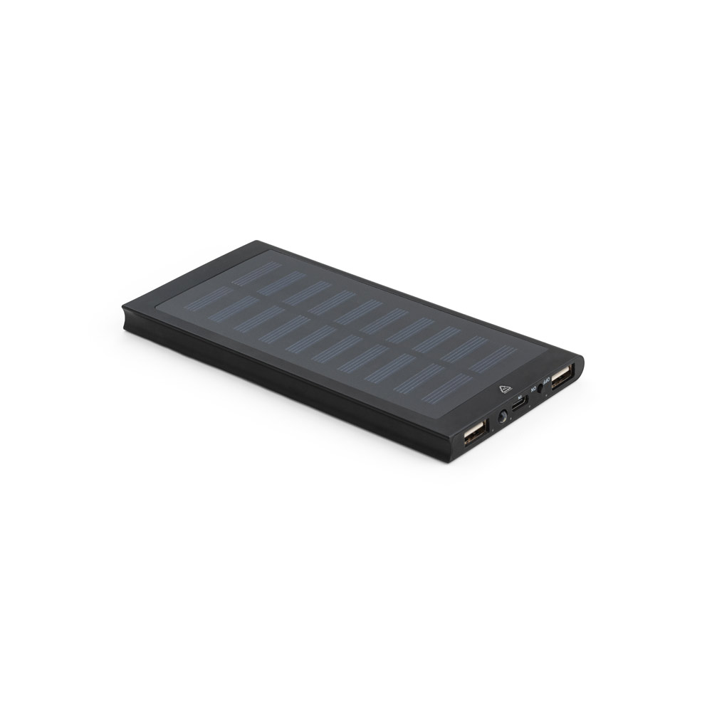Bateria portátil em alumínio 100% reciclado com capacidade de 8 000 mAh