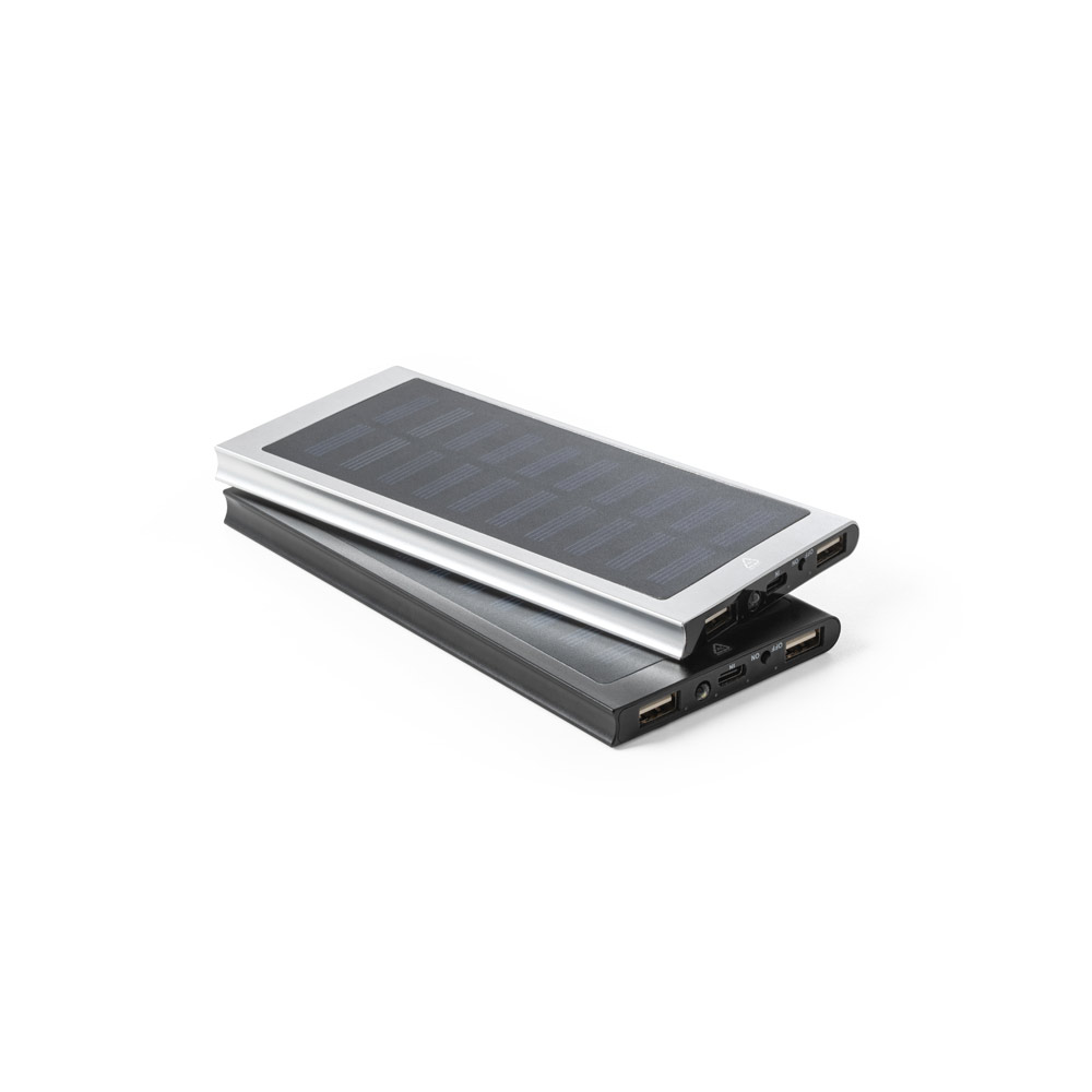 Bateria portátil em alumínio 100% reciclado com capacidade de 8 000 mAh