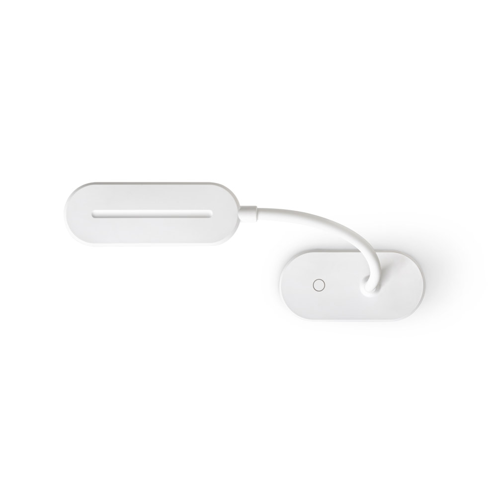 Luminária de mesa portátil em ABS 65% reciclado com 140 lumen