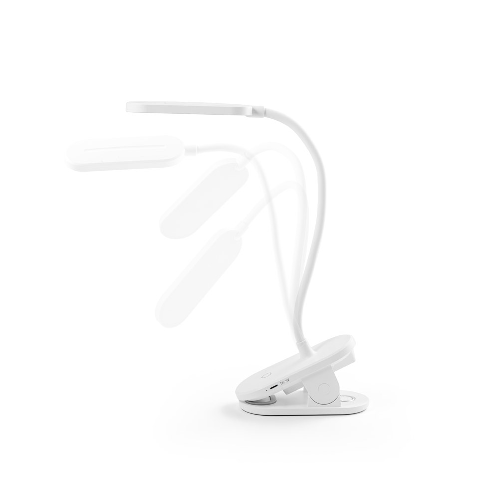 Luminária de mesa portátil em ABS 65% reciclado com 140 lumen