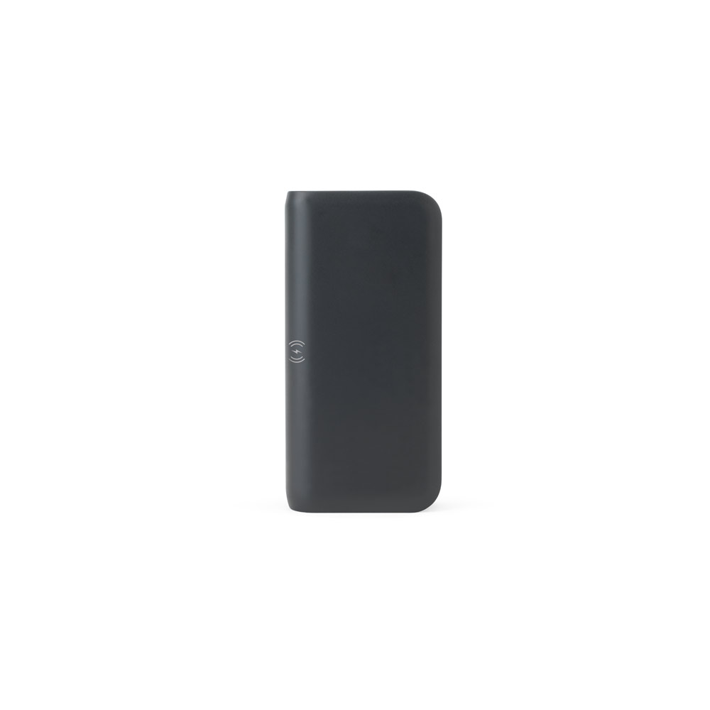 Bateria portátil com carregador por indução super-rápido (20'000 mAh), em ABS 100% reciclado