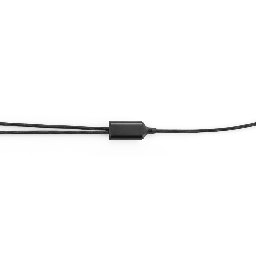 Cabo USB super-rápido 6 em 1 em alumínio 20% reciclado e PET 4% reciclado, permitindo a tranferência de dados